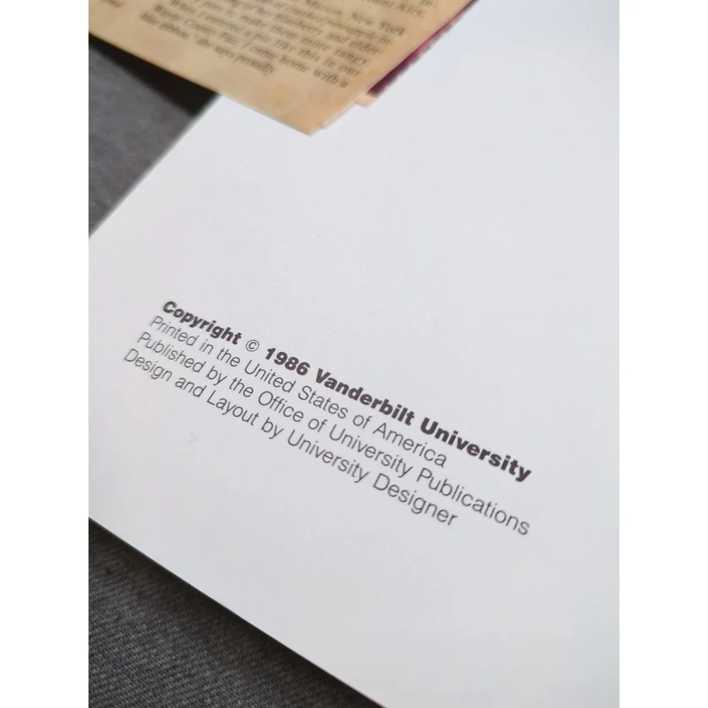 1986 Vanderbilt University‎ Change Of Seasons Low-Salt Low Sodium Cookbook